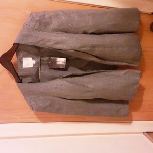 Silence and Noise gray sparkle blazer women's size M